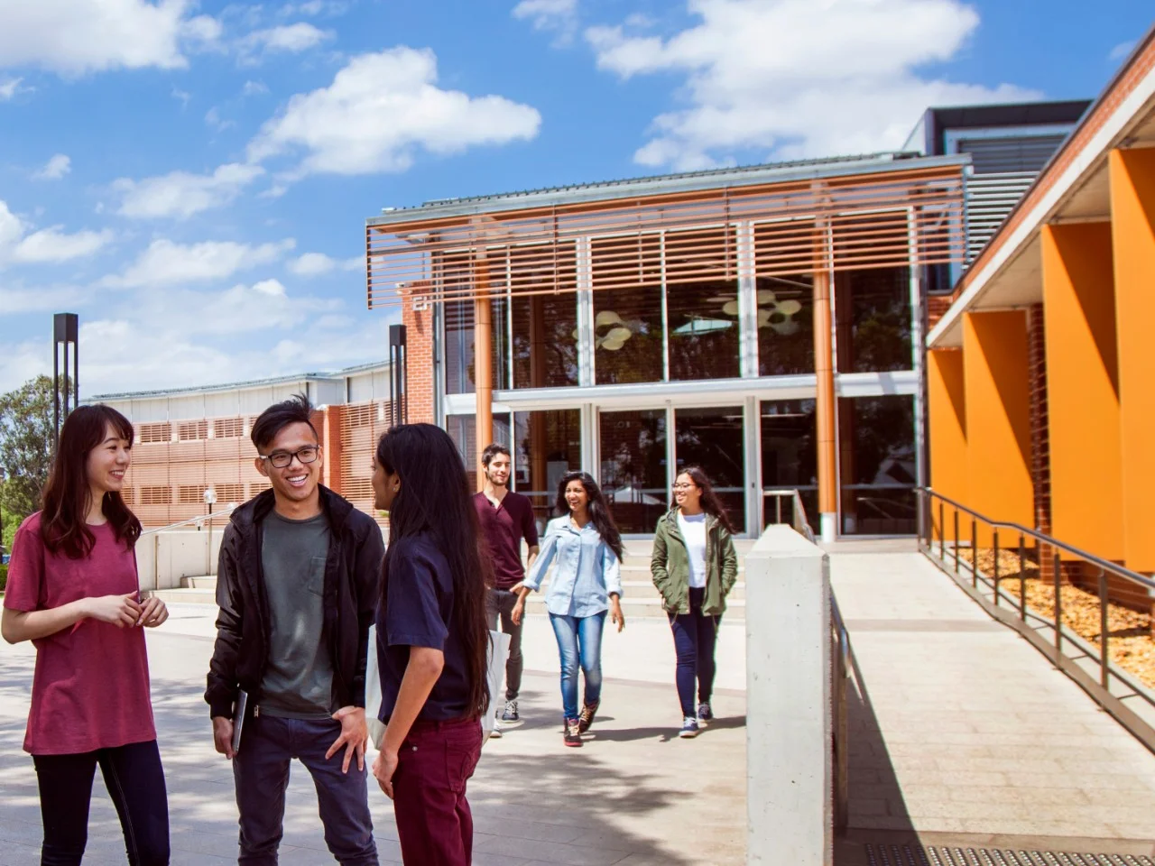 international students at parramatta campus