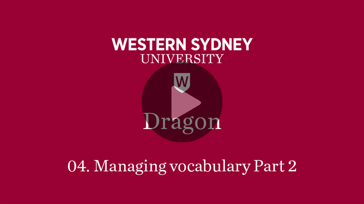 04 Managing vocabulary Part 2 video