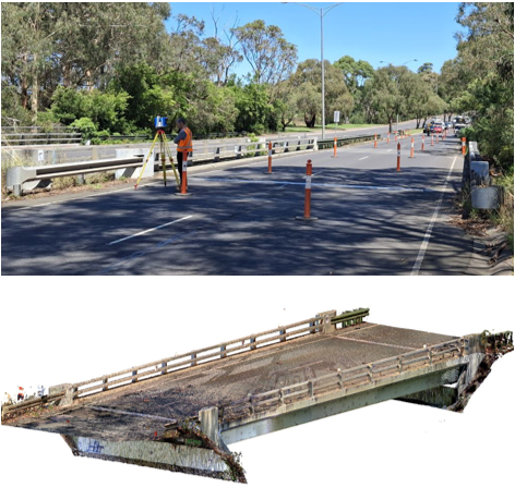 Digital twin development of Boronia Bridge