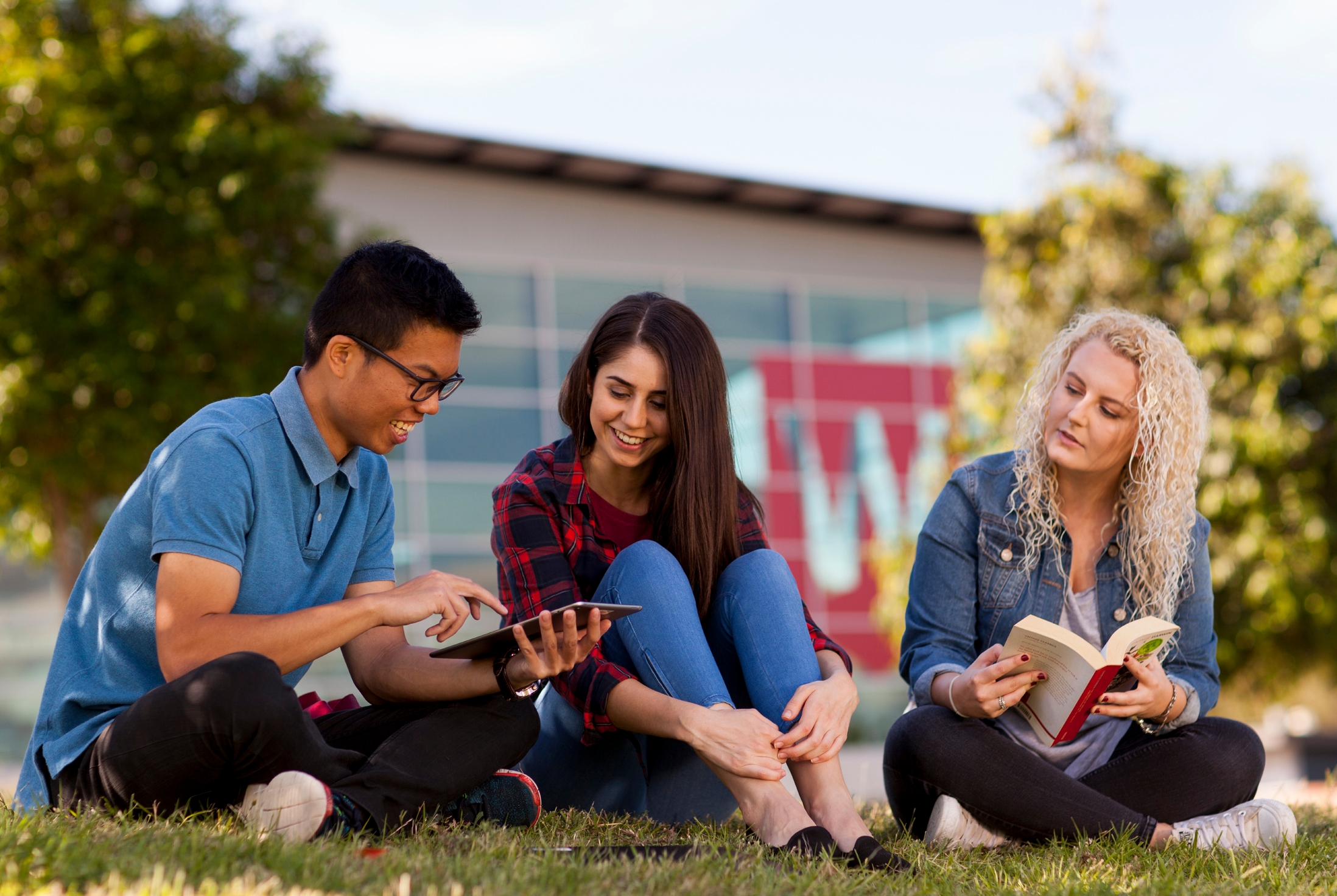 Students photographed for International brochures