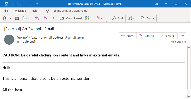 an example of the 'external' email tag