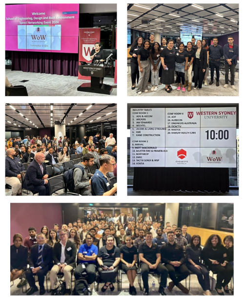 collage of photos showing event attendees